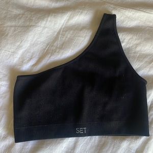 Set Active SCULPTFLEX® RIBBED ONE SHOULDER BRA